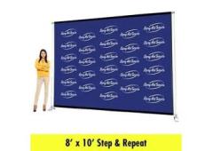 8x10 step and repeat banner In Los Angeles