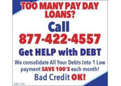 TOO MANY PAY DAY LOANS?