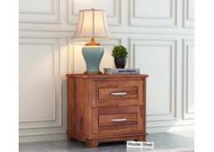 Buy Madison Bedside Table (Honey Finish) at 46% OFF Online | Wooden Street