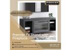Elevate Your Living Room With Premier's TV Stand With Fireplace!