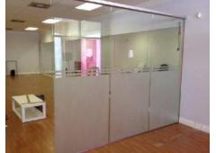 Minimize the outside noise in your workplace with the open-themed Glass office partitions